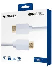 Nacon Hdmi Cable 2.1 Braided 8k 3m White 