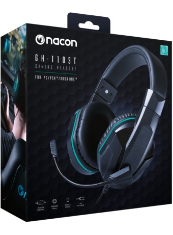  Nacon Stereo Headset Wired Gh-110st - Ps4/xbox One/pc pentru PS4 / XBOX SERIES / Xbox One / PC