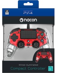 Nacon Wired Compact Controller Light Red