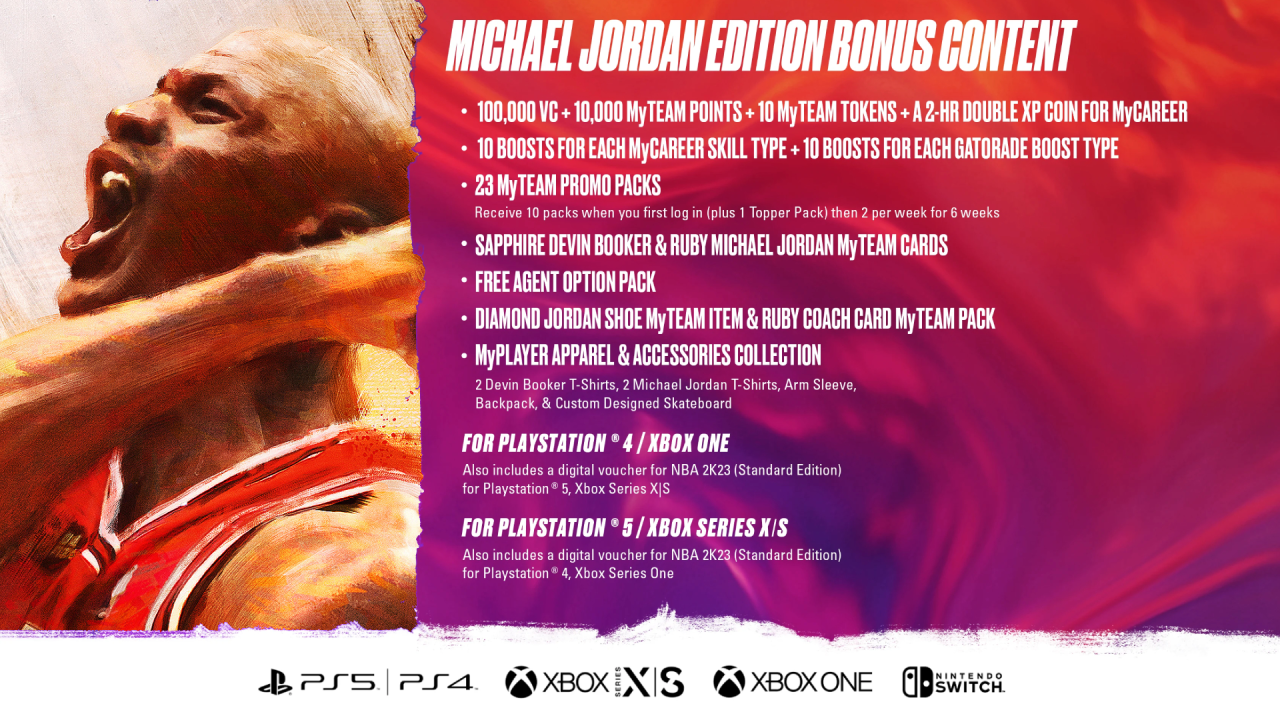 Joc Nba 2k23 Michael Jordan Edition pentru XBOX SERIES / Xbox One