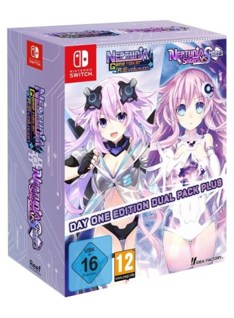 Joc Neptunia Game Maker R Evolution Neptunia Sisters Vs Sisters Day One Edition Dual Pack Plus pentru Nintendo Switch