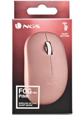  Ngs Mouse Wireless Fog Pro 1000dpi Pink pentru PC