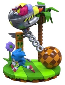 Numskull Sonic 30th Anniversary Sonic Vs Dr Eggman Diorama 24cm 