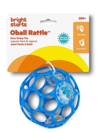  Oball Rattle Blue 10cm (12281)