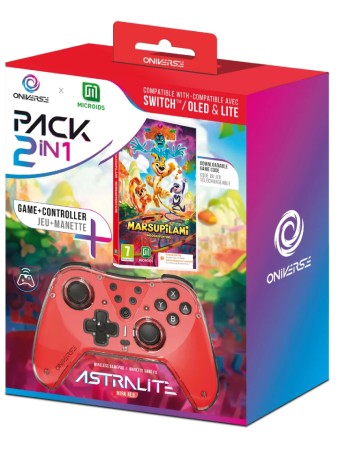  Oniverse Astralite Controller + Marsupilami Hoobadventure Code In Box pentru NSW