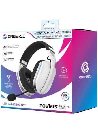  Oniverse Wireless Headset Polaris Celestial White - Playstation 5 pentru PS5 / PS4 / XBOX SERIES / Xbox One / Nintendo Switch / PC