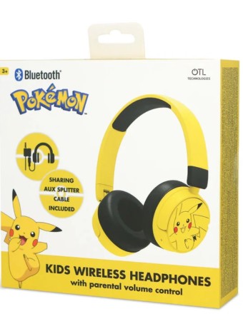  Otl Bluetooth Headset W/perental Control Pokemon Pikachu Yellow pentru PS4 / XBOX SERIES / Xbox One / Nintendo Switch
