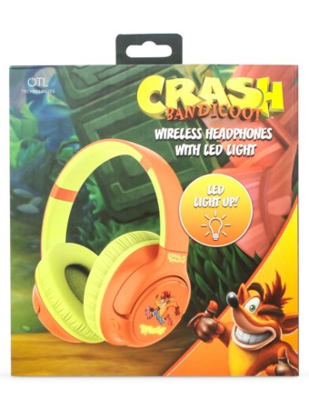  Otl Crash Bandicoot Wireless Headphones With Led Backlight pentru PS5 / PS4 / PS3 / PS2 / XBOX SERIES / Xbox One / Xbox 360 / Nintendo Switch