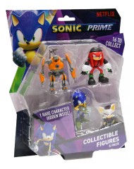 P.M.I. Sonic Prime 5 Pack Including 1 Rare Hidden Character S1 6.5cm Random