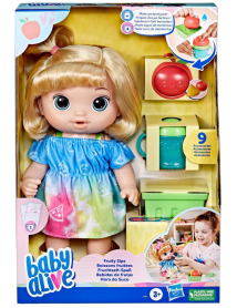 Papusa Baby Alive Fruity Sips Apple Blonde Hair (f7356) 