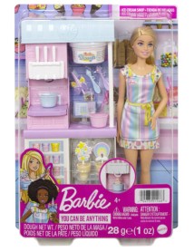 Papusa Barbie & Ice Cream Shopkeeper (hcn46) 