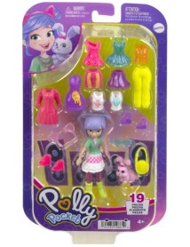 Papusa Polly Pocket Medium Pack Morning Walk & Pet (hkv94) 