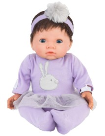 Papusa Tiny Treasure Brown Hair & Purple Tutu Dress (30140) 