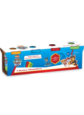 Plastilina Paw Patrol Plasteline 4 Dough Tubs Set 400gr (03978pm)