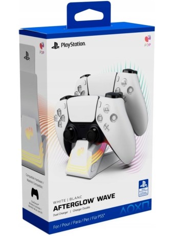  Pdp Afterglow Wave Dual Charger White pentru PS5