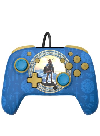  Pdp Rematch Wired Controller Zelda Hyrule Blue pentru NSW