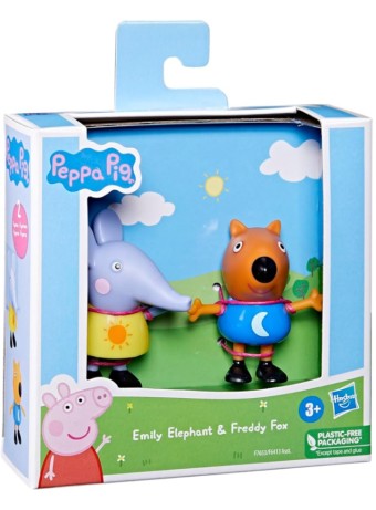 Figurina Joc Peppa Pig Best Friends Emily Elephant Freddy Fox F7653