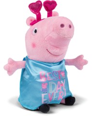 Peppa Pig Plush 20cm Peppa With Heart Hair Band