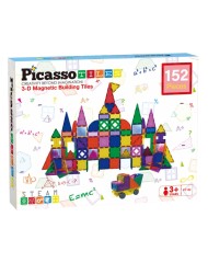 Picasso Tiles 3-D Magnetic Building Set (152 Pcs) (pt152)