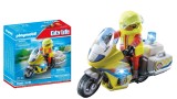  Playmobil Emergency Doctor Motorbike & Flashing Light (71205)