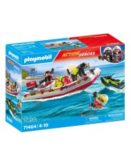 Playmobil Fireboat With Aqua Scooter (71464)