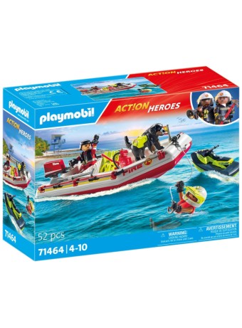  Playmobil Fireboat With Aqua Scooter (71464)