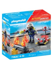 Playmobil Firefighter With Water Pump (71826) 