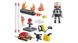  Playmobil Firefighter With Water Pump (71826)