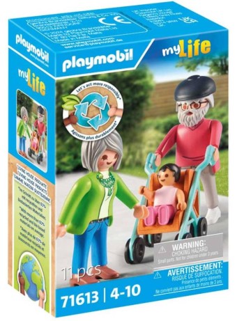 Figurina Joc Playmobil Grandparents With Baby 71613