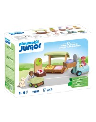 Playmobil Junior Organic Market Stall & Forklift (71691)