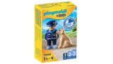 Figurina Statueta Playmobil R 1.2.3 Police Officer With Dog 70408