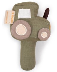 Plus Filibabba Linen Rattle Tractor (fi-02809)