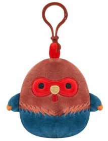 Plus Squishmallows Asst P15 Clip On Brown And Blue Rooster 9cm 