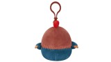 Jucarie Plus Squishmallows Asst P15 Clip On Brown And Blue Rooster 9cm