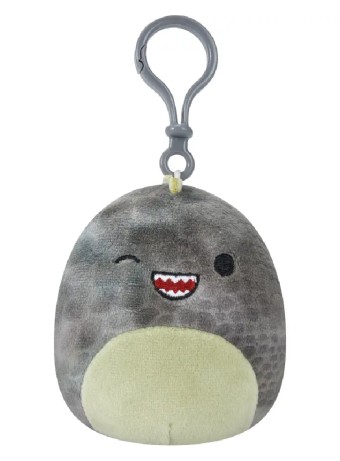 Jucarie Plus Squishmallows P15 Clip On Xander The Winking Grey T-rex 9cm