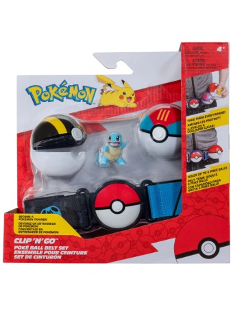  Pokemon Clip N Go Belt Set Squirtle (pkw3648)