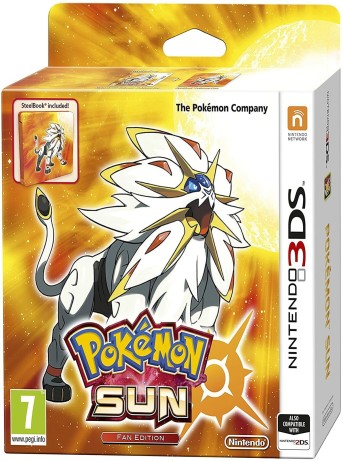 Joc Pokemon Sun Steelbook Fan Edition pentru Nintendo 3DS