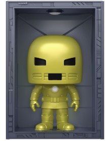 Pop Deluxe Marvel Hall Of Armor Iron Man Model 1 Golden Armor Mettalic 