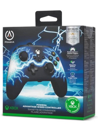  Powera Advantage Wired Controller Arc Lightning pentru XBOX SERIES / Xbox One / PC