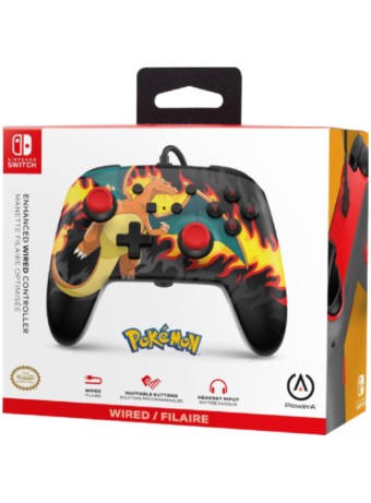  Powera Enhanced Wired Controller Charizard Firestorm pentru NSW
