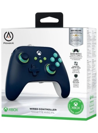 Powera Wired Controller Mariner Blue S pentru XBOX SERIES / Xbox One / PC