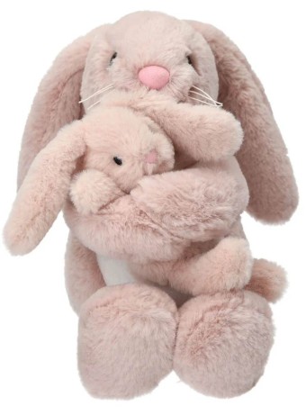 Jucarie Plus Princess MIMI Plush Bunny Nelly With Baby (0413509)