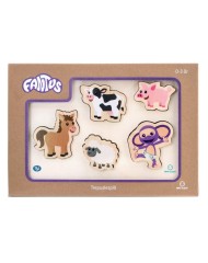 Puzzle Fantus Wooden With Farm Animals (112063)