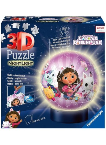  Puzzle Ravensburger 3d Gabbys Dollhouse Night Light 72p (10311575)