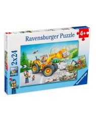 Puzzle Ravensburger Digger At Work 2x24pc (07802)