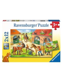 Puzzle Ravensburger Happy Days At The Stables 2x12pc (05178) 