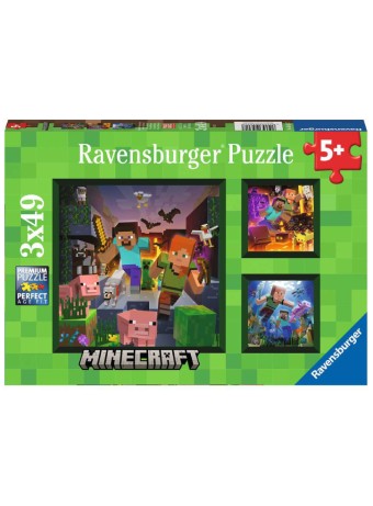  Puzzle Ravensburger Minecraft Biomes 3x49pc (10105621)