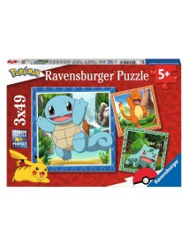 Puzzle Ravensburger Pokemon 3x49pc (05586) 