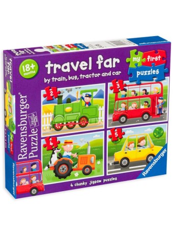  Puzzle Ravensburger Travel Far My First Puzzle 2/3/4/5pc