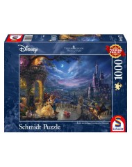 Puzzle Schmidt Thomas Kinkade Disney The Beauty And The Beast Dancing In The Moonlight 1000pc (sch4848)